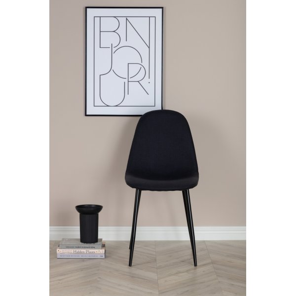 Bridge-ruokailutuoli - Musta kangas Bridge-ruokailutuoli - Musta kangas