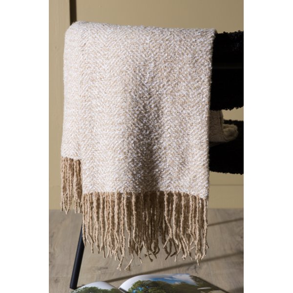 Kannerva ruudullinen 130x170 cm - Beige/valkoinen Kannerva ruudullinen 130x170 cm - Beige/valkoinen