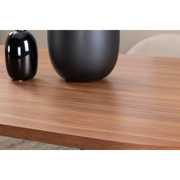 Bianca soikea ruokapöytä 200x90 cm - pähkinä Bianca soikea ruokapöytä 200x90 cm - pähkinä