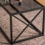 Geiser sohvapyt 120 x 50 cm - Musta