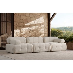 Beige samettisohva 315 cm Beige samettisohva 315 cm