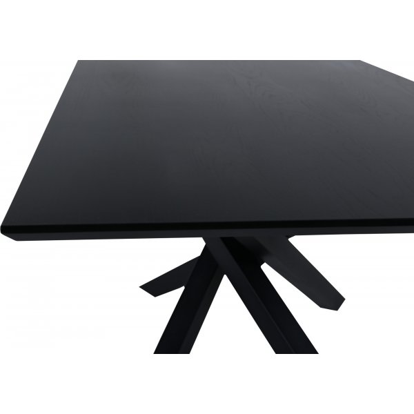 Ruokapöytä 180x90 cm mustaksi petsattu tammi - Piazza Ruokapöytä 180x90 cm mustaksi petsattu tammi - Piazza