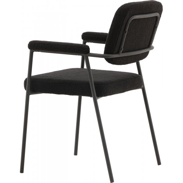 Eilen ruokatuoli - musta boucle