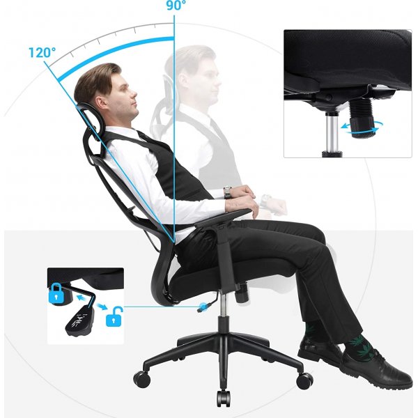 Abram työtuoli - musta Abram työtuoli - musta