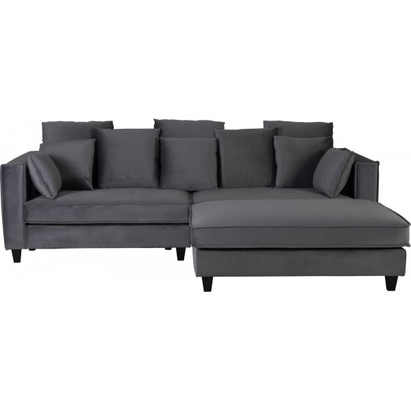 Brandy lounge -rahi XL - Tummanharmaa (Sametti) + Huonekalujen tahranpoistoaine