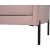 Kingsley 2,5-istuttava sohva vaaleanpunaista samettia + Huonekalujen hoitosarja tekstiileille