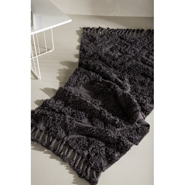 Kleva puuvillamatto - tummanharmaa Kleva puuvillamatto - tummanharmaa