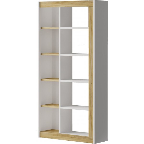Luvio kirjahylly 23 - tammi/valkoinen Luvio kirjahylly 23 - tammi/valkoinen