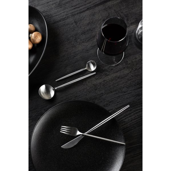 Aktiiviset ruokailuvälineet 24 kpl - hopea Aktiiviset ruokailuvälineet 24 kpl - hopea