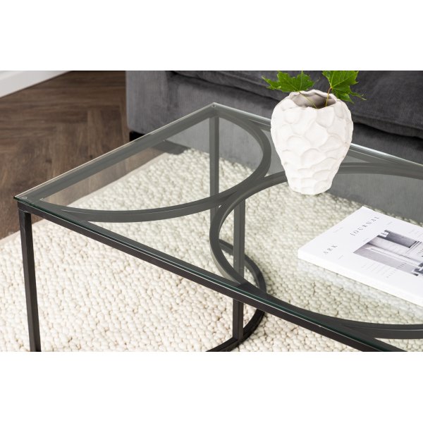 Skanör sohvapöytä 140 x 70 cm - Musta Skanör sohvapöytä 140 x 70 cm - Musta