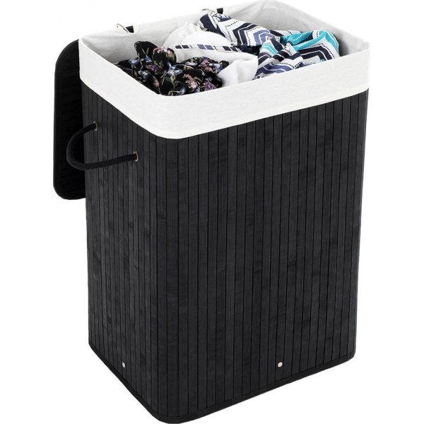 Carolin pyykkikori 72 l - Musta