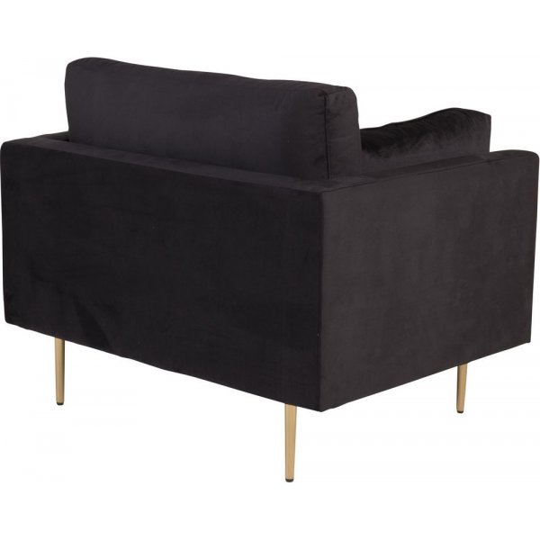 Nojatuoli Savanna - Musta Sametti