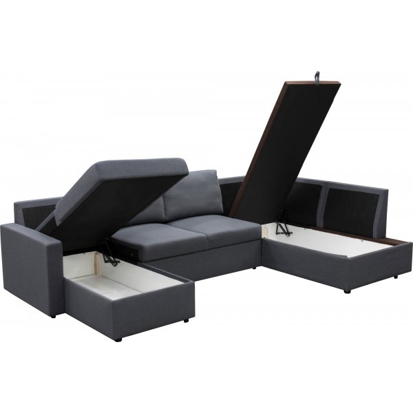 Tärnö-U-sohva vuodesohva - Vasen + Huonekalujen tekstiilien puhdistus Tärnö-U-sohva vuodesohva - Vasen + Huonekalujen tekstiilien puhdistus