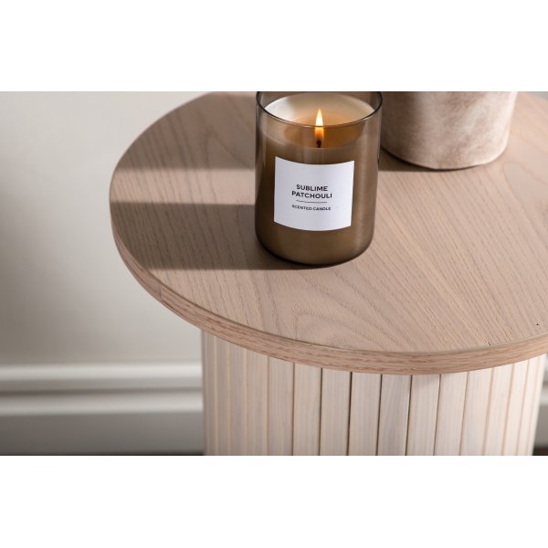 Bianca sivupöytä Ø40 cm - Whitewash Bianca sivupöytä Ø40 cm - Whitewash