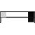 Concord sohvapyt 120 x 60 cm - Valkoinen/musta
