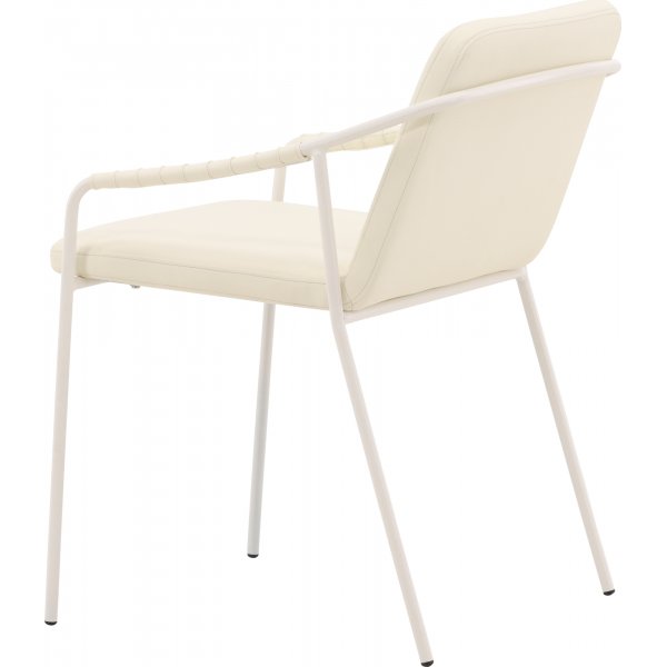 Kierretty ruokatuoli - beige