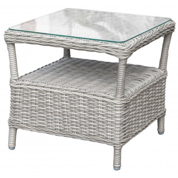 Ulkokalusteryhmä Duvan 2 nojatuolia raheilla ja pöytä) - Harmaa keinorottinki + Huonekalujen tahranpoistoaine Ulkokalusteryhmä Duvan 2 nojatuolia raheilla ja pöytä) - Harmaa keinorottinki + Huonekalujen tahranpoistoaine