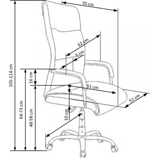 Jordan työtuoli - Musta (keinonahka) Jordan työtuoli - Musta (keinonahka)