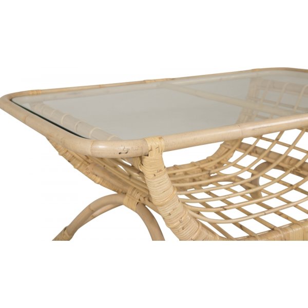 Moana sohvapöytä - Luonto/läpinäkyvä Moana sohvapöytä - Luonto/läpinäkyvä