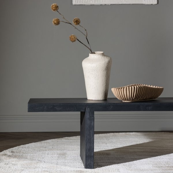 Yakunik sohvapöytä 120 x 38 cm - Musta Yakunik sohvapöytä 120 x 38 cm - Musta