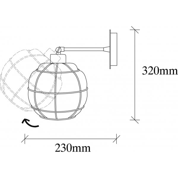 Fellini seinävalaisin 882 - musta Fellini seinävalaisin 882 - musta