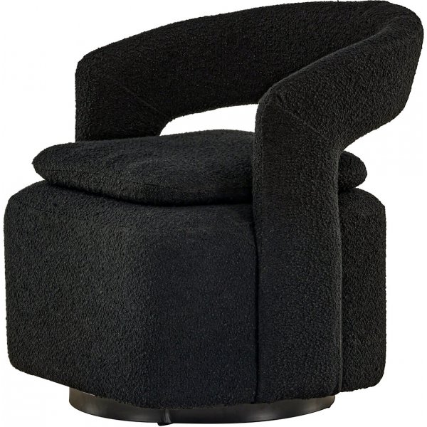 Laurel-nojatuoli - musta