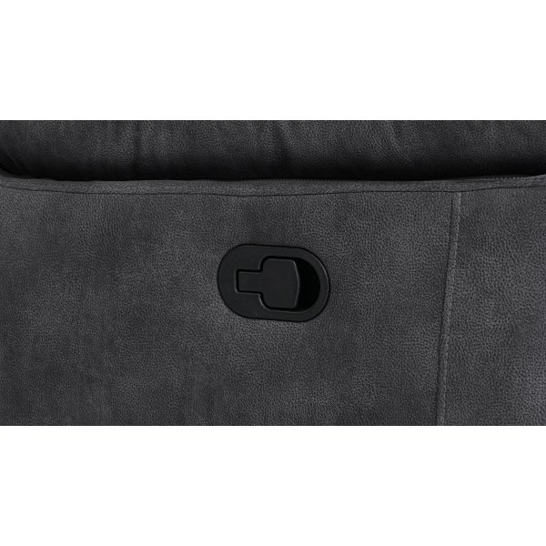 Lepotuolisohva 2:lle, extra leveä, harmaa - 197 cm Lepotuolisohva 2:lle, extra leveä, harmaa - 197 cm