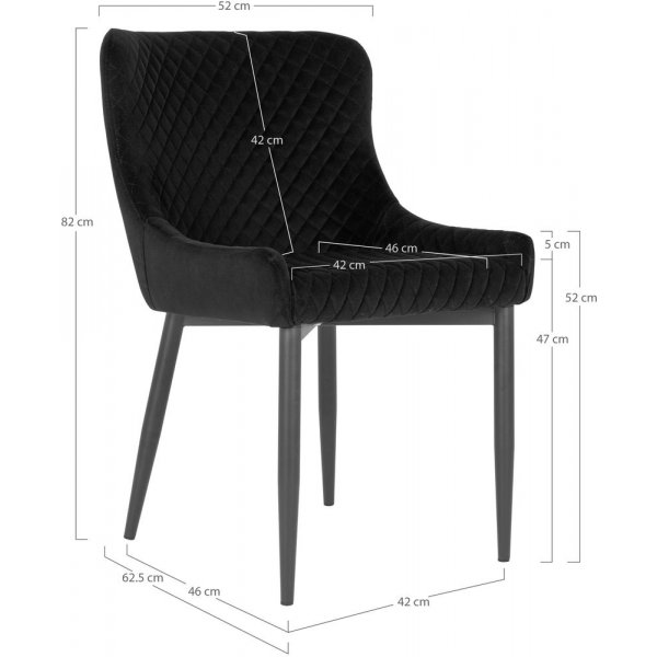 Boston ruokapöydän tuoli - musta Boston ruokapöydän tuoli - musta