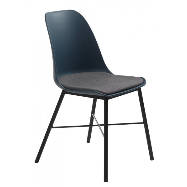 Oman tummansininen tuoli istuintyynyllä Oman tummansininen tuoli istuintyynyllä