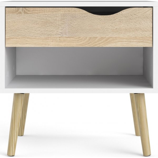 Oslon ypyt - Valkoinen/tammi