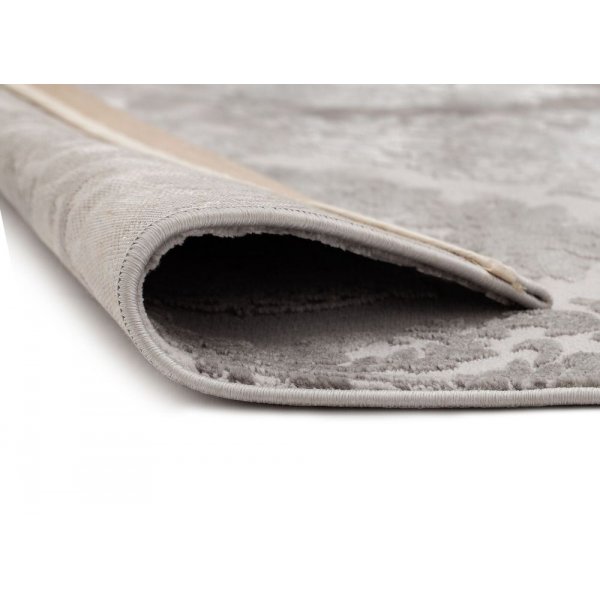 Konekudottu Galya Medaljong -matto - Harmaa