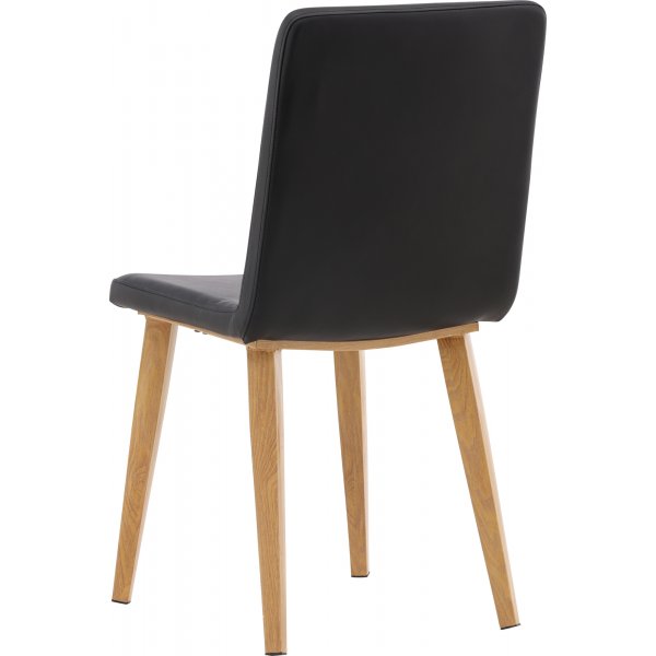 Tänään ruokatuoli - musta PU Tänään ruokatuoli - musta PU