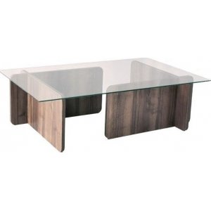 Escape-sohvapöytä pyöristetyillä reunoilla 105 x 65 cm - Pähkinä Escape-sohvapöytä pyöristetyillä reunoilla 105 x 65 cm - Pähkinä