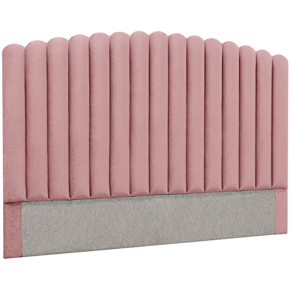 Bornholm-sngynpty (Vaaleanpunainen sametti) - Valinnainen leveys + Huonekalujen jalat