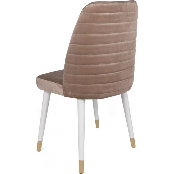 Hugo ruokapöydän tuolisarja - beige/valkoinen/kulta Hugo ruokapöydän tuolisarja - beige/valkoinen/kulta