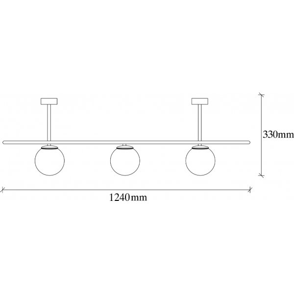 Abakus kattovalaisin 4891 - Musta/valkoinen