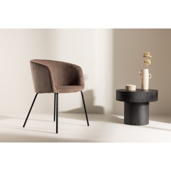 Berit ruokapydn tuoli - Ruskea vakosametti