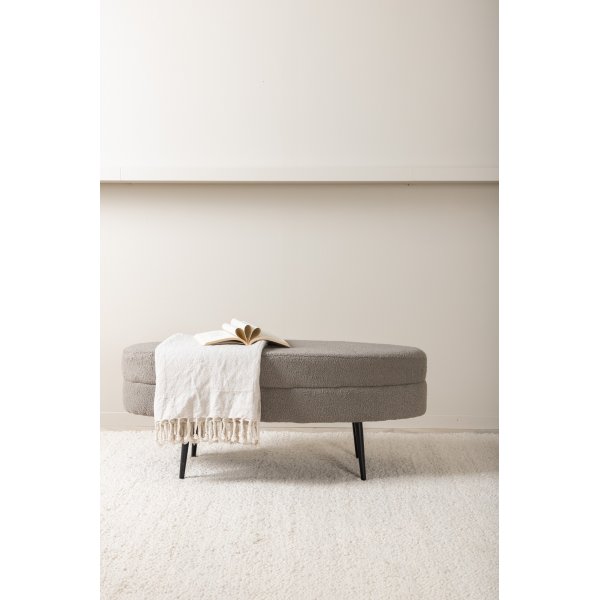 Rino pouf - harmaa beige nalle Rino pouf - harmaa beige nalle