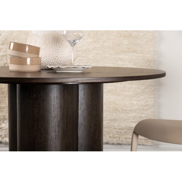 Ruokapyt Olivia pyre 110 cm mokkanahka