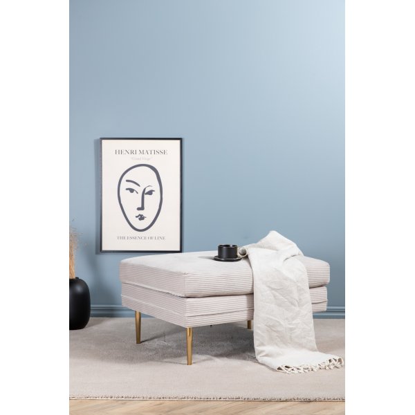 Savanna pouf - beige vakosametti Savanna pouf - beige vakosametti