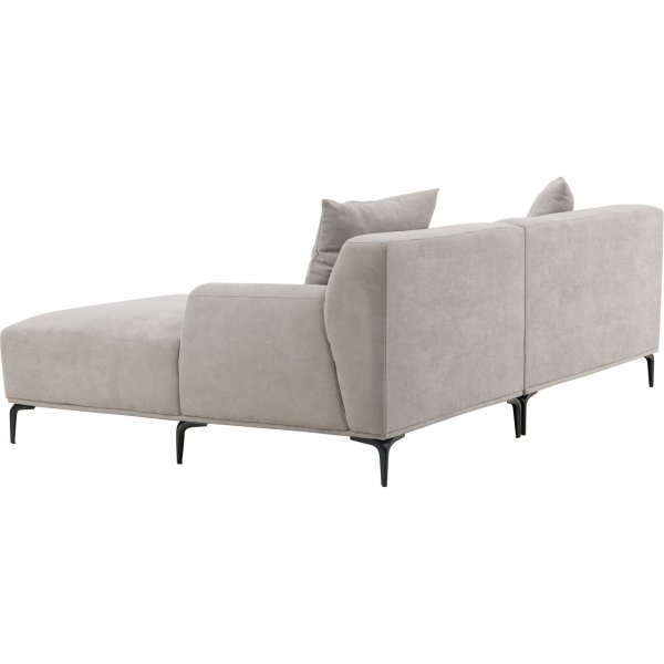 Viskan divaani sohva - musta/vaaleanharmaa