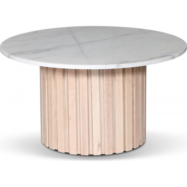 Tauko sohvapydn ymprill - Whitewash / Light Marble