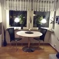 Asiakaskuva Ibiza- ruokapöytä 110cm halkaisija - Valkoinen / Kromi