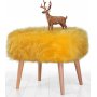 Deer pouf - keltainen