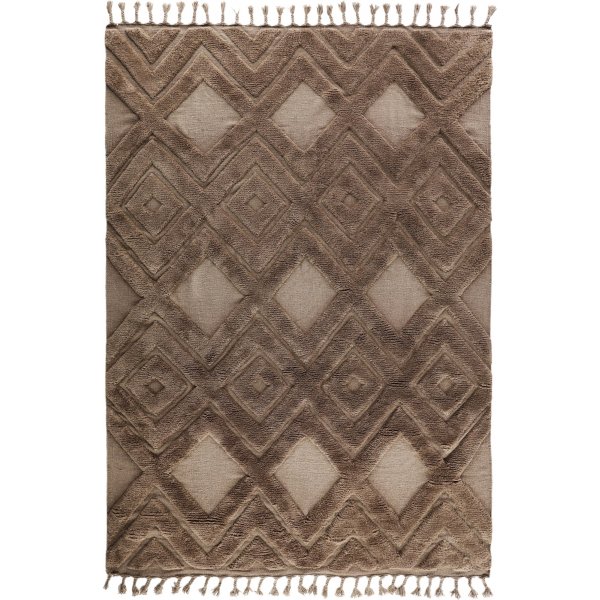 Dahlia-villamatto - Tummanruskea Dahlia-villamatto - Tummanruskea