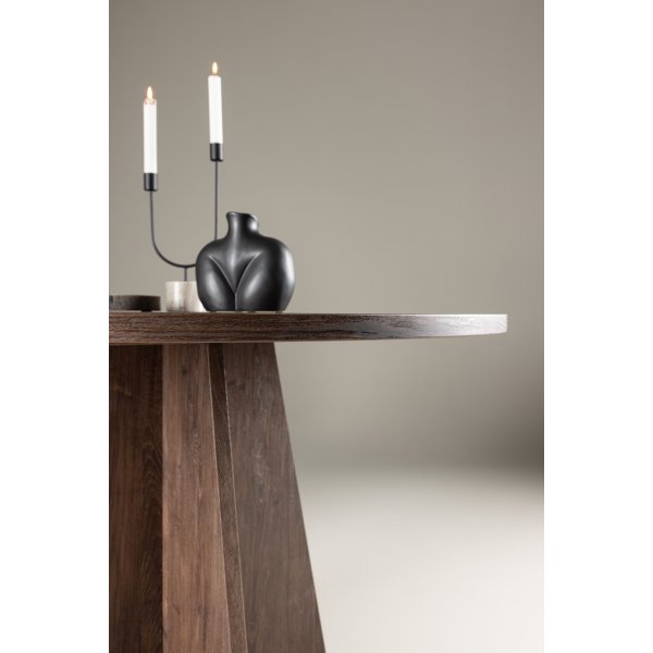 Bootcut ruokapöytä Ø110 cm - pähkinä Bootcut ruokapöytä Ø110 cm - pähkinä