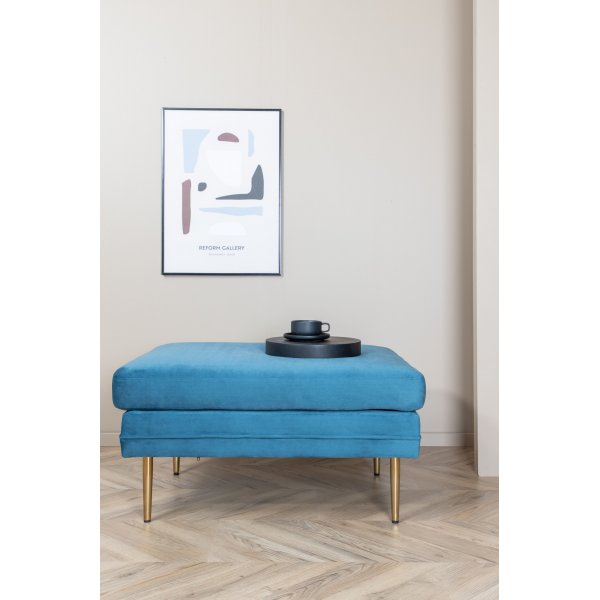 Savanna pouf - Sininen sametti Savanna pouf - Sininen sametti