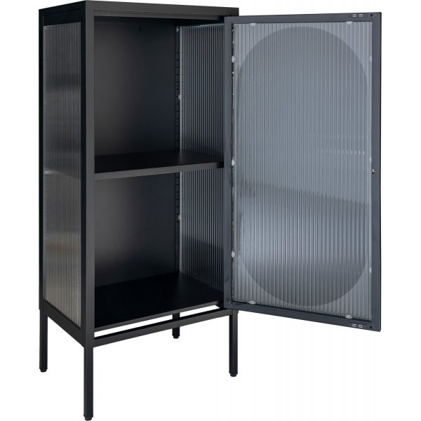 Adelaiden lasikaappi 110x50 cm - Musta Adelaiden lasikaappi 110x50 cm - Musta