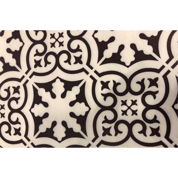 Troya sohvap�yt� 120 x 58 cm - Musta/valkoinen