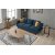 Kale 3-istuttava sohva - Blue velvet